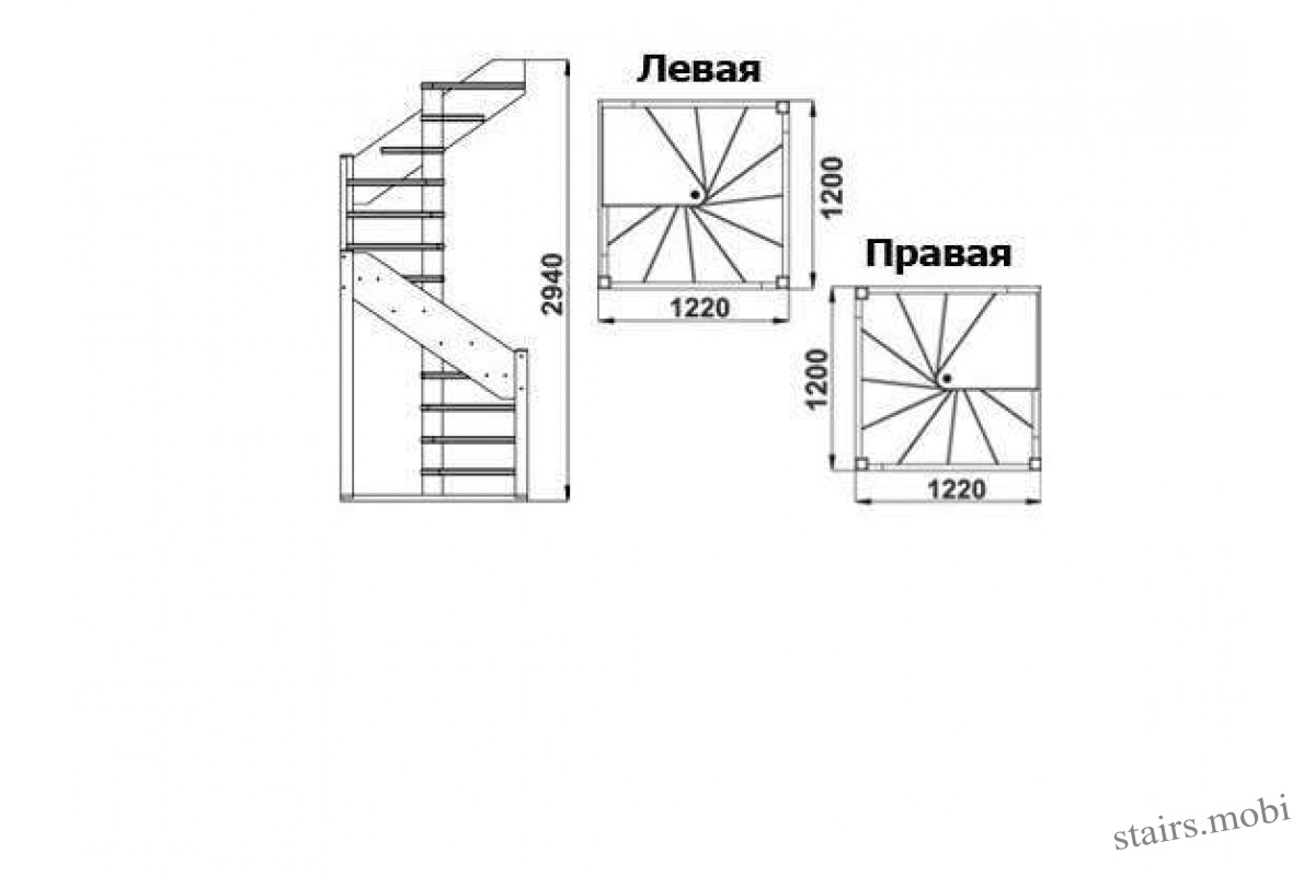 Тверь. Винтовая лестница ЛС-1.2ХМ левая в категории Магазин. Выгодная цена  Цена 42 900 р.. Доставка по РФ. Акции и скидки.